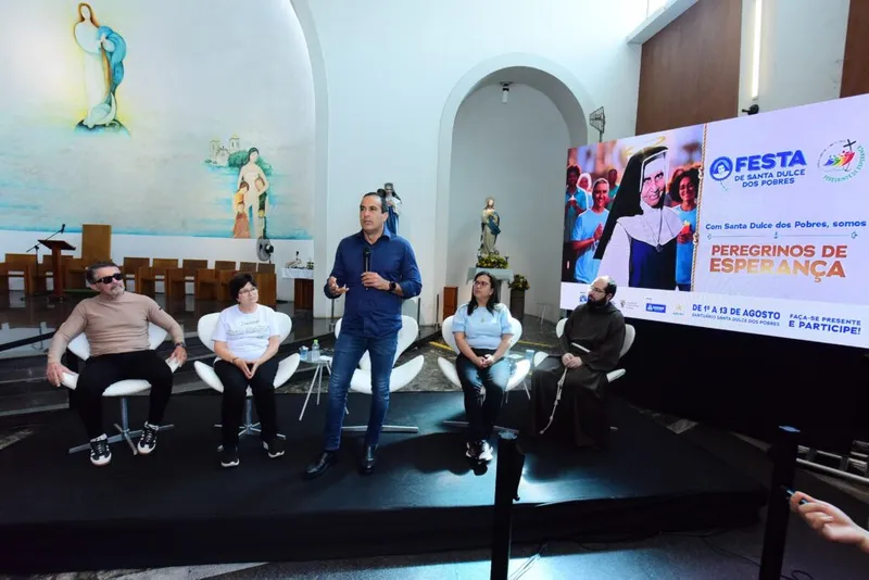 Prefeitura e Osid lançam programação da Festa de Santa Dulce 2025 com shows, procissões e missas em agosto
