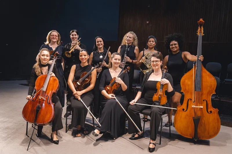 Grupo formado por mulheres instrumentistas da Osba se apresenta no Teatro do Goethe-Institut