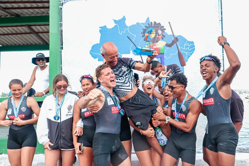 Time do Vitória no Remo conquista terceiro lugar da Copa Norte Nordeste de Remo 2025 em casa